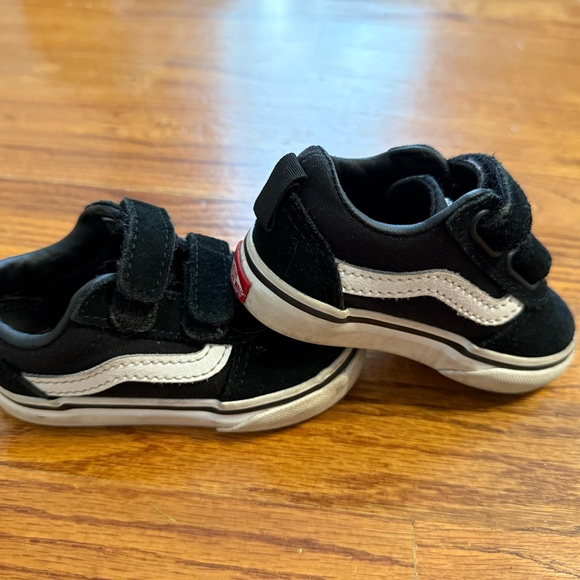 Toddler Vans - Black and White Sneakers - Picture 1 of 3